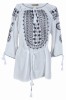 Bluza tip ie dama R24, alb/negru marimea S