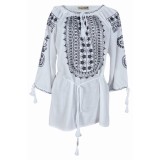 Bluza tip ie dama R24, alb/negru , marimea 3XL