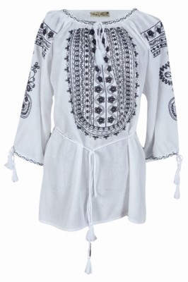 Bluza tip ie dama R24, alb/negru marimea S foto