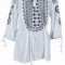 Bluza tip ie dama R24, alb/negru , marimea M