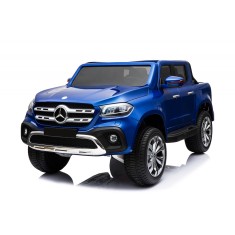 Masinuta electrica pentru copii, Mercedes X-Class 4x4 180W 12V 14Ah PREMIUM Albastru