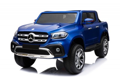 Masinuta electrica pentru copii, Mercedes X-Class 4x4 180W 12V 14Ah PREMIUM Albastru foto