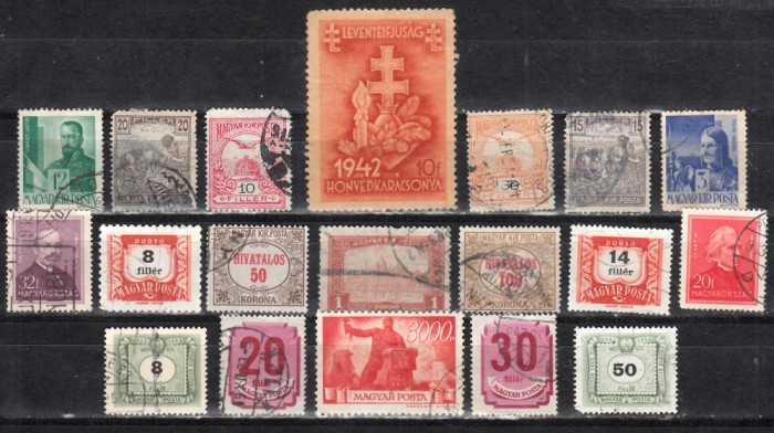 A7 T5 10 - Timbre foarte vechi - Ungaria
