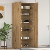 Dulap pentru pantofi Stejar Artisan 80x35,5x180 cm Lemn prelucrat