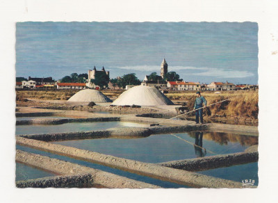 FA27-Carte Postala- FRANTA - Noirmouter, Les Marais Salants, circulata 1962 foto