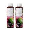 Gel de Duș KORRES Ghimbir &amp; Lime, 2 x 250ml - Hidratare Zilnică, Parfum Proaspăt, Proteine Gr&acirc;u &amp; Althaea Organic