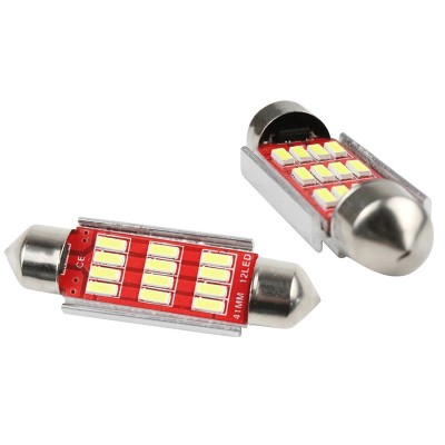 Set 2 Becuri auto 5W LED SMD, canbus, 41mm foto