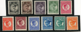 1930 , Lp 86 , Carol I ( uzuale ) , filigran PTT , serie dantelata - MNH