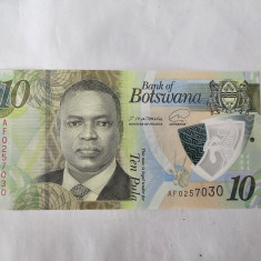 Botswana 10 Pula 2020 Polimer Noua