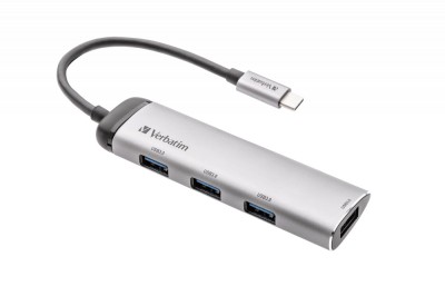 HUB VERBATIM MULTIPORT, USB 3.2, GEN 1, TYPE A &amp;quot;49147&amp;quot; (TIMBRU VERDE 0.18 LEI) foto