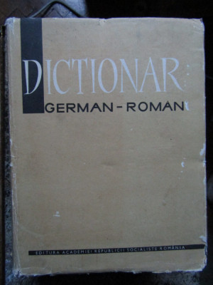 Dictionar german - roman - M. Isbasescu, M. Iliescu, 1966 (140.000 de termeni) foto
