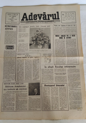 Ziarul ADEVĂRUL (1 martie 1990) Anul I nr. 56 foto