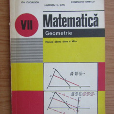 Ion Cuculescu - Matematica. Geometrie. Manual pentru clasa a VII-a (1994)