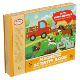 Carte Activități, Magnetic Activity Book, Animale de la Fermă, 3+ Ani, Multicolor, Oem