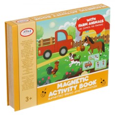 Carte Activități, Magnetic Activity Book, Animale de la Fermă, 3+ Ani, Multicolor