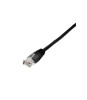 Cablu de retea UTP Cat5e patch cord 0.25m negru Well