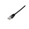 Cablu de retea UTP Cat5e patch cord 0.25m negru Well