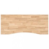 Blat de birou netratat Lemn masiv de stejar dreptunghiular, DKD Home Decor