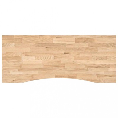 Blat de birou netratat Lemn masiv de stejar dreptunghiular foto