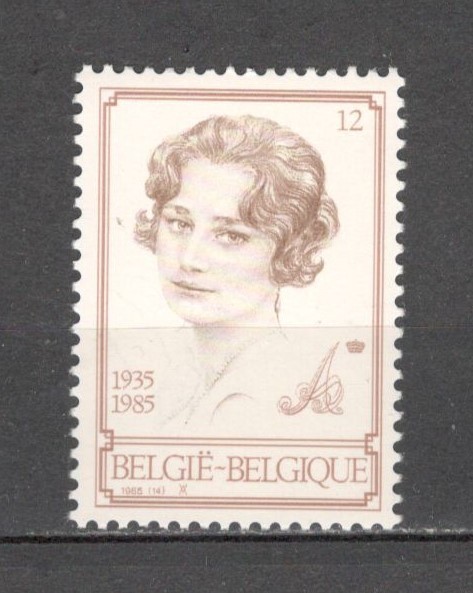 Belgia.1985 50 ani moarte Regina Astrid MB.293