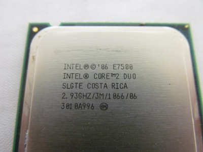 Procesor PC SH Intel Core 2 Duo E7500 SLGTE / SLB9Z 2.93Ghz 3M LGA 775 foto