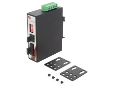 Convertor Media Ethernet/Fibră Optică Multimod 12-48VDC IP30