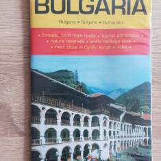 Harta tuistică și rutieră BULGARIA (țiplă)