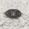 INEL argint SPLENDID ornat cu marcasite VECHI finut DELICAT vintage DE EFECT