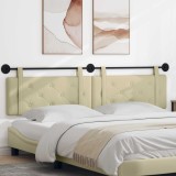 vidaXL Cap de pat suspendat Crem 210 x 55 x 5 cm Piele artificială 42031759
