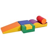 Set de 6 Blocuri Mari de Construcție, Multicolor | Aosom Romania