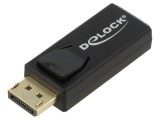Adaptor DisplayPort la HDMI, negru, 4K UHD, DELOCK