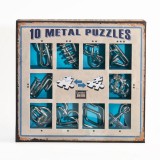 10 Metal Puzzles Set Blue, LUDICUS GAMES SRL