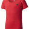 Tricou Adidas climalite fete, rosu/negru, marimea 140 cm, 9-10 ani