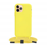 Cumpara ieftin Husa pentru iPhone 11 Pro, Techsuit Crossbody Lanyard, Yellow