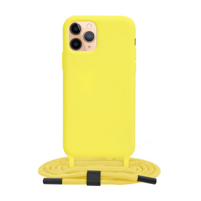 Husa pentru iPhone 11 Pro, Techsuit Crossbody Lanyard, Yellow foto