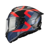 Cumpara ieftin Casca modulabila MT Atom 2 SV Dexter B15 rosu/albastru lucios (ochelari soare integrati) tip viziera: MT-V-35 XXL (63/64cm)