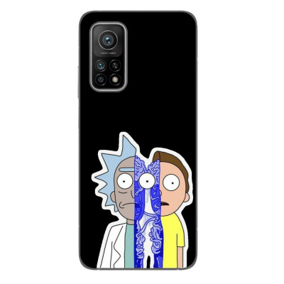 Husa compatibila cu Xiaomi Mi 10T Pro 5G Silicon Gel Tpu Model Rick And Morty Connected foto