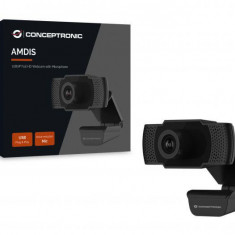 CONCEPTRONIC AMDIS01B 1080P Full HD Webcam with Microphone, 80 x