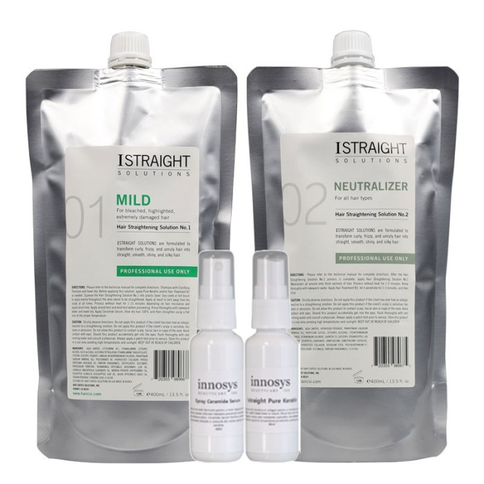 Kit Indreptare Permanenta Pentru Par Vopsit Istraight 400ml