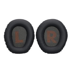 Set 2 Perne de urechi Kwmobile pentru JBL Quantum 100X/Quantum 100, Gri inchis, Piele ecologica, KWM000025CW001C foto
