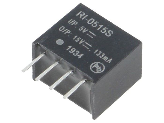 Convertor DC/DC 15V 2W SIP4