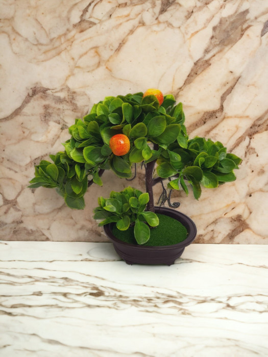Copacel decorativ fructifer cu mere 28 cm