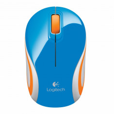 Mouse Wireless Logitech M187, USB, Albastru foto