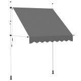 Cumpara ieftin Copertina retractabila manual, antracit, 200 cm