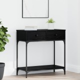 vidaXL Masă consolă Stejar negru 75x34.5x75 cm Lemn prelucrat