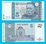 Tadjikistan (p#23) 5 Somoni 2013 UNC &#039;Ayni&#039; serie: BS43915xx