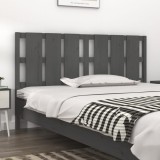 Cumpara ieftin Tăblie de pat, gri, 165,5x4x100 cm, lemn masiv de pin