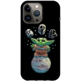 Husa compatibila cu Apple iPhone 13 Pro model Baby Yoda, Silicon, TPU, Viceversa