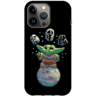 Husa compatibila cu Apple iPhone 14 model Baby Yoda, Silicon, TPU, Viceversa foto
