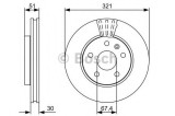 Disc frana CHEVROLET MALIBU (V300) (2012 - 2016) BOSCH 0 986 479 C16